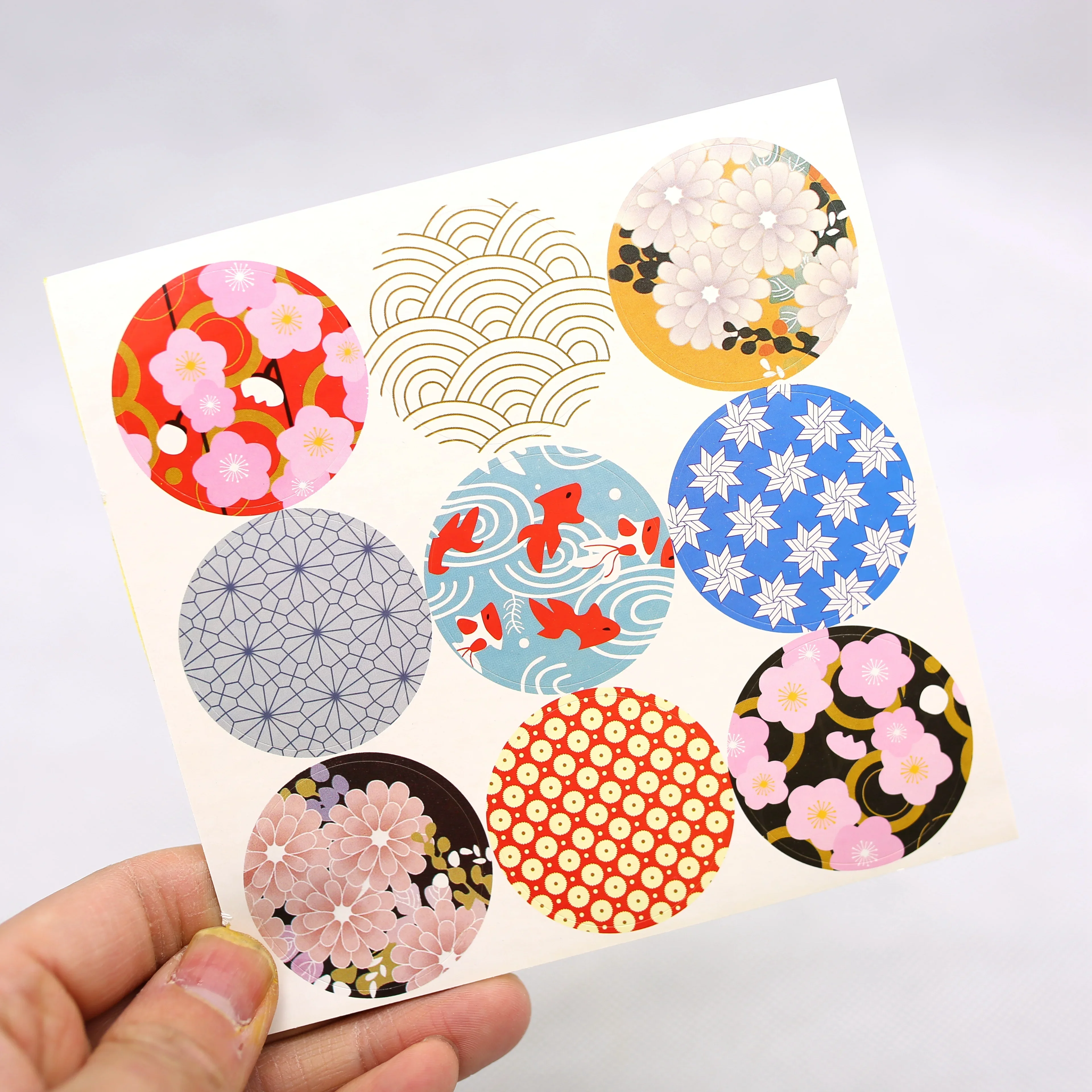 

Japanese Handmade Cake Packaging Sealing Label Kraft Sticker Baking DIY Work Gift Box Stickers 90pcs/lot