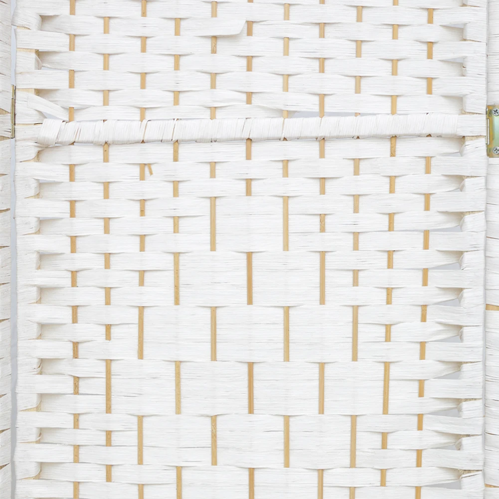 【Lifeideas】Folding Weave Fiber Room Divider Privacy Screen for Home