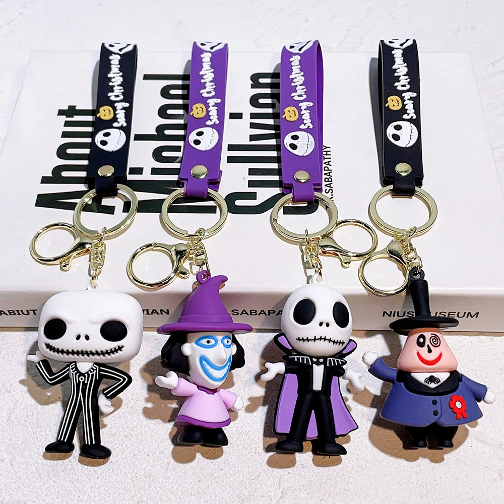 Christmas Eve Scary Keychain Pumpkin Man Skull Cartoon Doll Keychain Party Gift Pendant