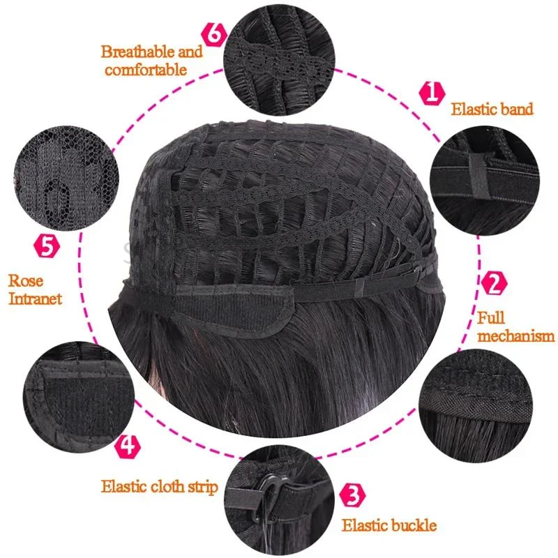 parrucca sintetica da donna con capelli lisci lunghi, parrucca grigia sfumata argento, parrucca cosplay lolita con frangia, parrucca da festa 2025 - immagine 5
