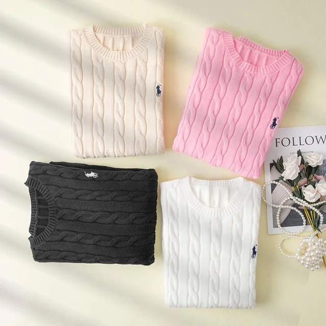 زوجين بوتيك الراقية المطرزة محبوك المرأة سترة الكشمير المعنقة الجولة الرقبة الرجال البلوز بأكمام طويلة جديد الكشمير سوي 1