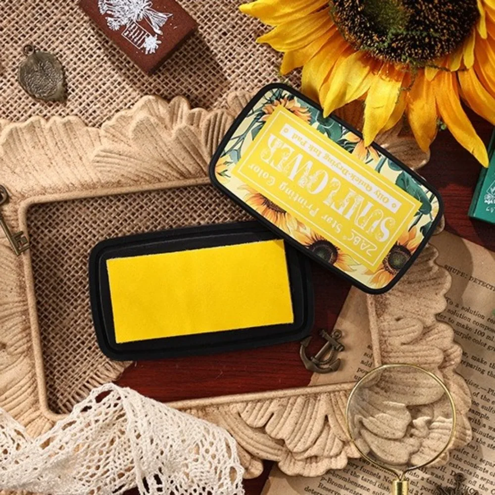 Vibrant Ink Pad for Stamps and Scrapbooking - Easy to Use School Accessory