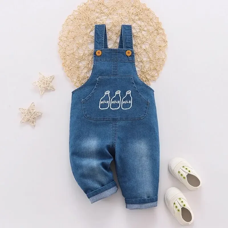 

Infant Rompers Jumpsuits Baby Denim One-pieces Toddler Clothing 0-24 Months Boy Girl Overalls Kids Dungarees Clothes