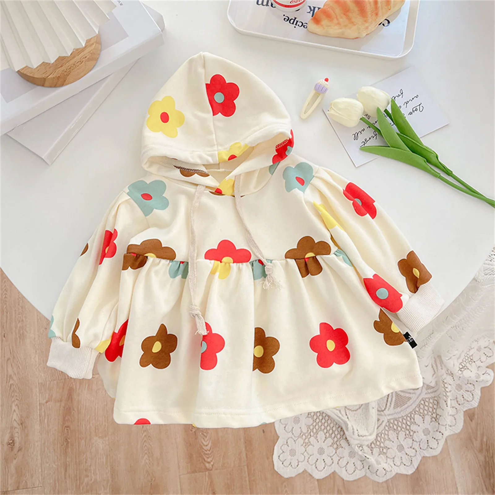 

18 Month Christmas Dress Baby Newborn Infant Girls Boys Autumn Long Sleeve Hooded Hoodie Princess Dress Costume Baby Girl Casual