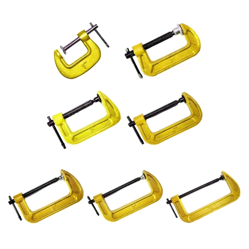 Reliable C Shaped Clamp Woodworking Clamps Must Have Tool for Woodworkers and DIY Enthusiasts Quick Fixing Clamp