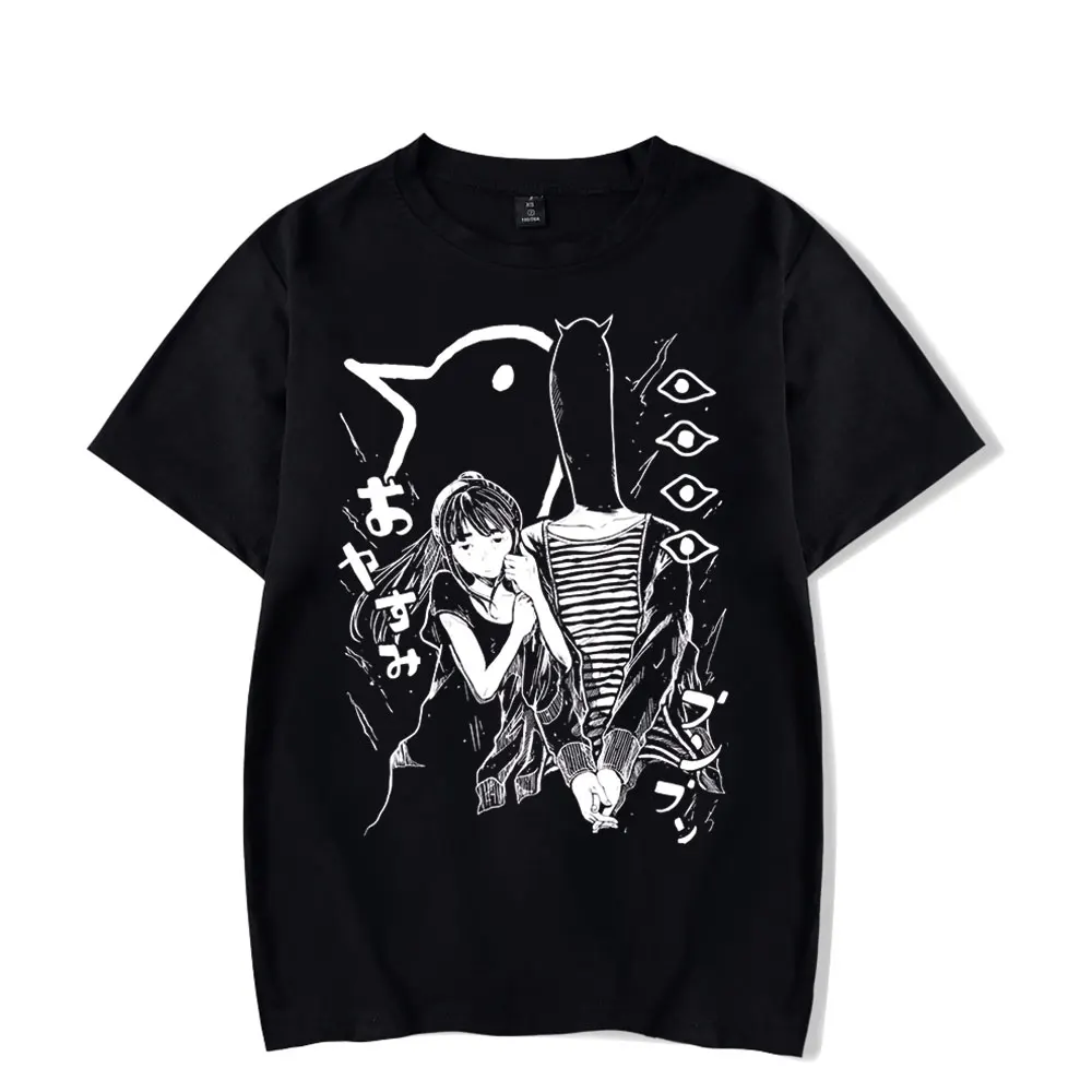 

2023 Oyasumi Goodnight PunPun Short Sleeve Tee Women Men Crewneck Fashion T-shirt