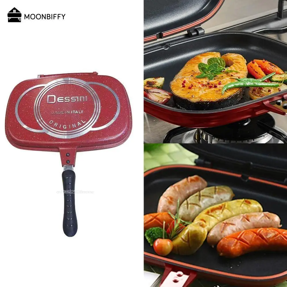 

Double-Sided Frying Pan Non-Stick Barbecue Tools Cookware Grill Frying Pan Injection Molding Panelas Antiaderente Para Cozinha