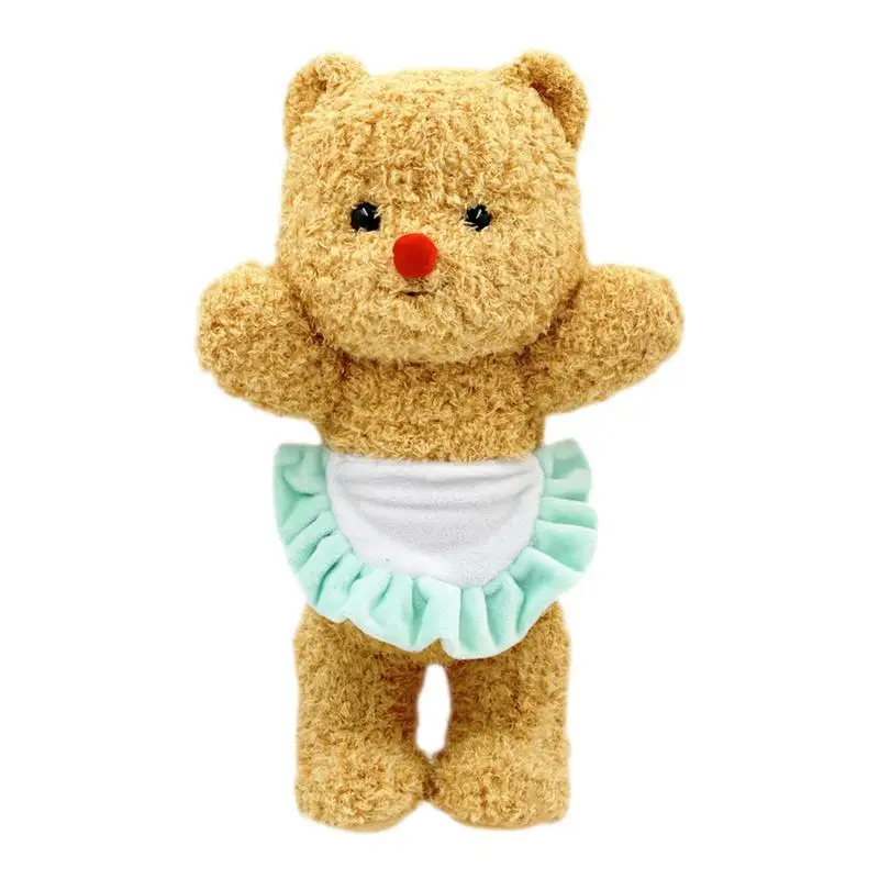 Bear Cute Doll 8inch Kawaii Soft Stuffed Plush Toy Plush Apron Dessert Coffee Bear Lovely Doll Figures Stuffed Doll Anime