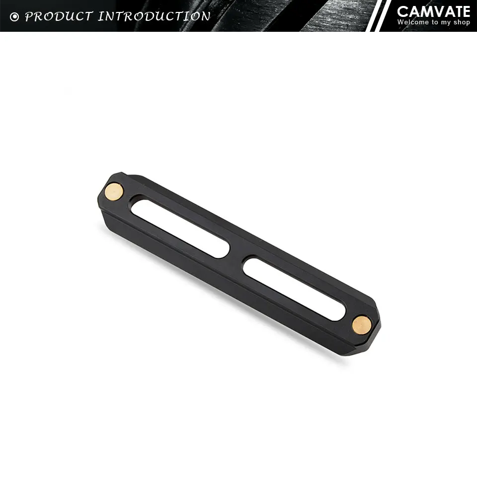 Quick Release Nato Rail 3.94" with 1/4" Screws and Mounting Slots for DSLR Camer