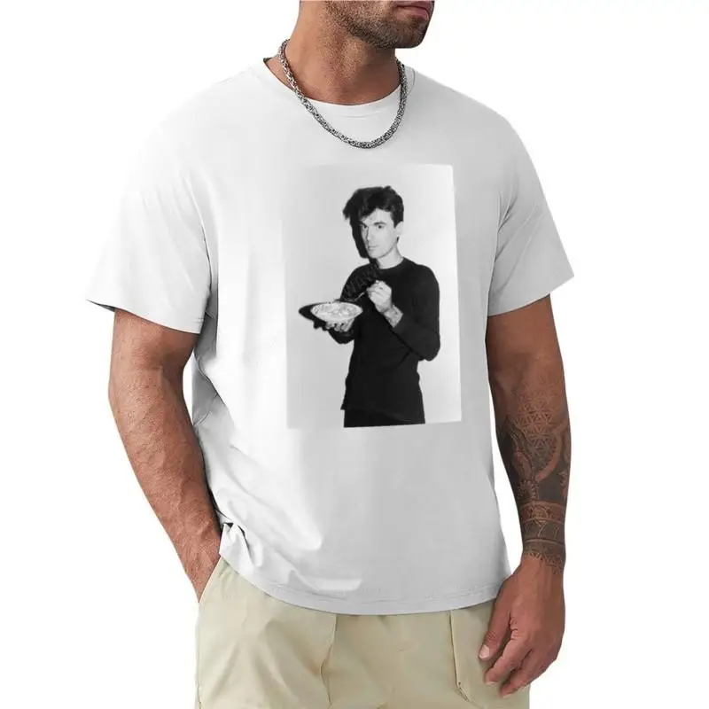 

men tshirt David Byrne eating cereal aesthetic clothes T-shirt for a boy t-shirts man men clothings summer male top teeshirt