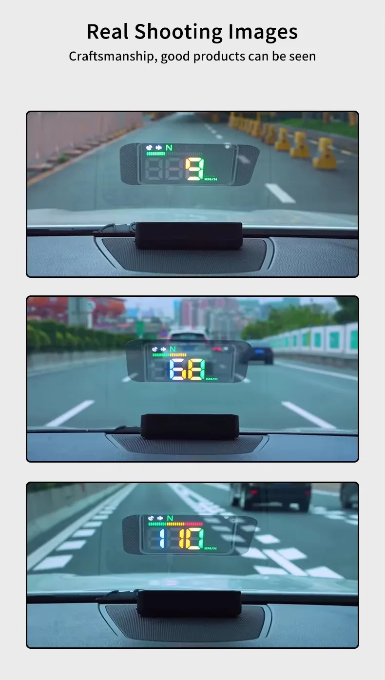 Advanced 2025 Head-Up Display GPS Speedometer with Integrated Alarms