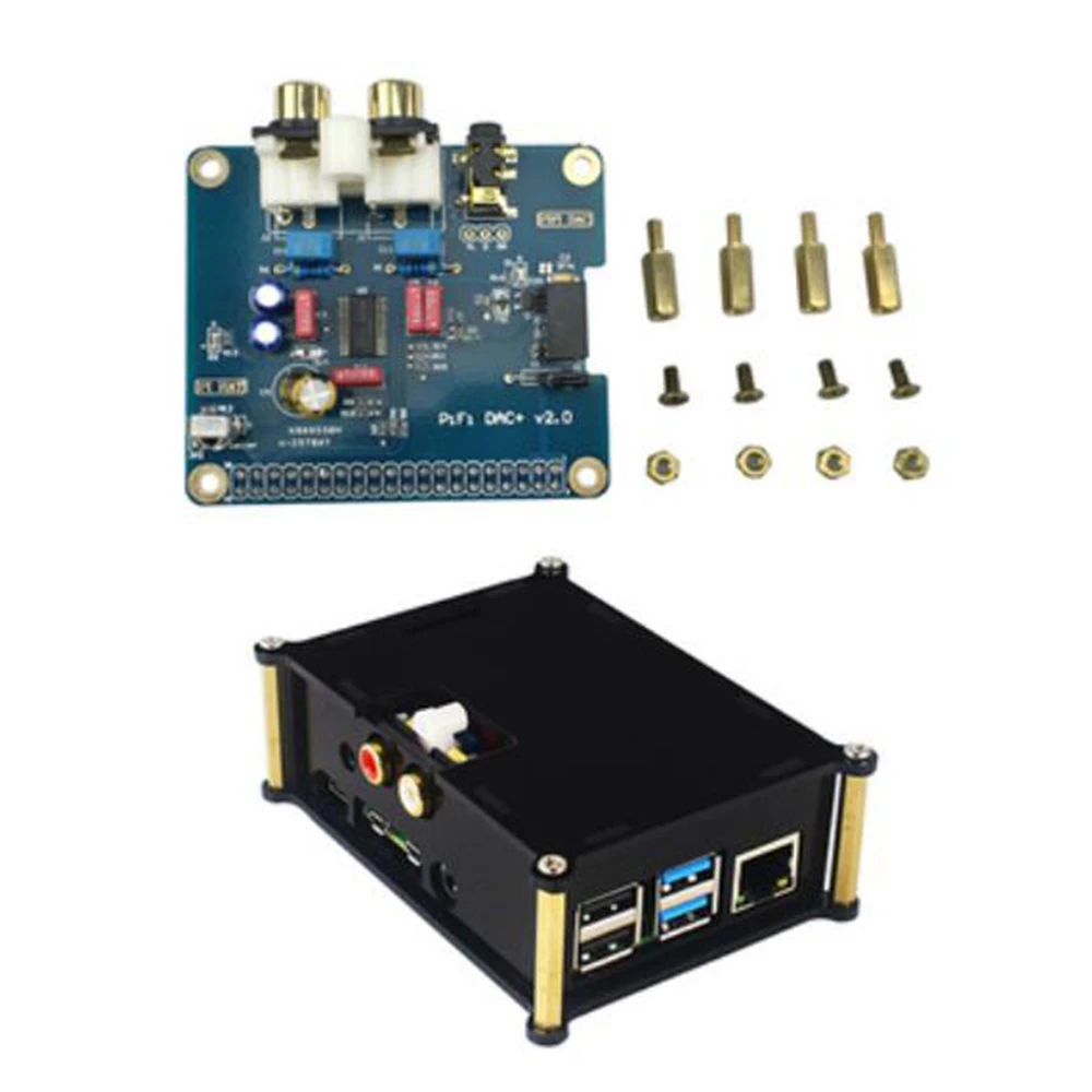 

RasPi / RPI Analog Lossless Audio Board For Raspberry Pi 4B/3B+ HIFI DAC Sound Card Expansion Board I2S Interface