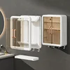 Wall Mounted Bathroom Storage Box Home Kitchen Organizer Waterproof Large Capacity Makeup Skincare Perfume Cream Jewelry Holder 2