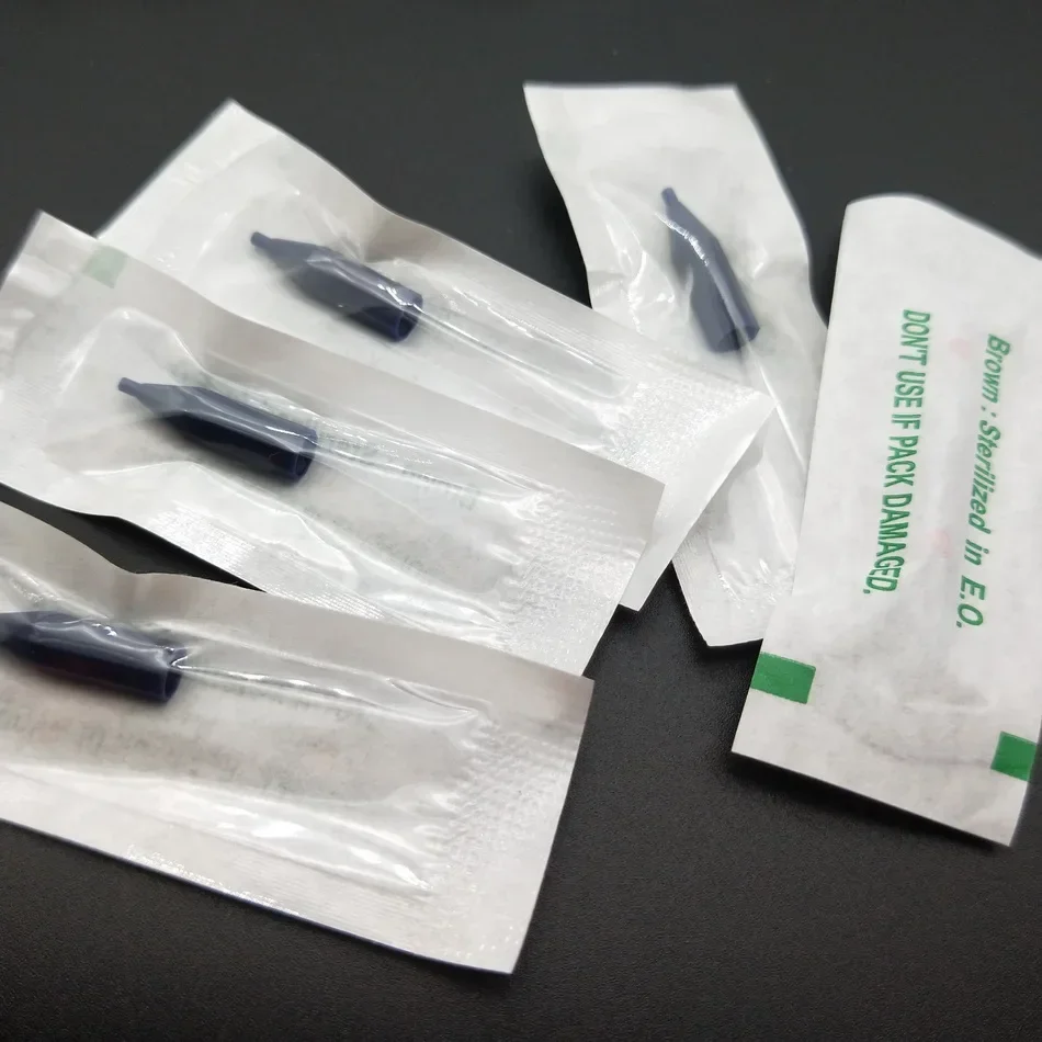 50pcs Individually Packaged Generic Hex Needle Caps 1R/2R/3R For Permanent Makeup Taiwan Sunshine/Gaintsun Tattoo Machine