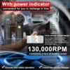 KKMOON 130000RPM Turbofan High Power Jet Fan 4-Speed Regulation Violent Fan Multifunctional Washer Cleaning Tool Dust Blower 3