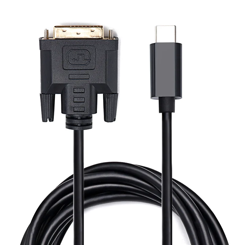 1080P USB C to DVI Cable TYPE C To 24+1/24+5 DVI Cable For Thunderbolt 3 MacBook Pro Projector Monitor TV S8 S9 dvi to hdtv cable,hdmi to dvi converter,hdmi compatible converter,hdmi to dvi cable,dvi cable