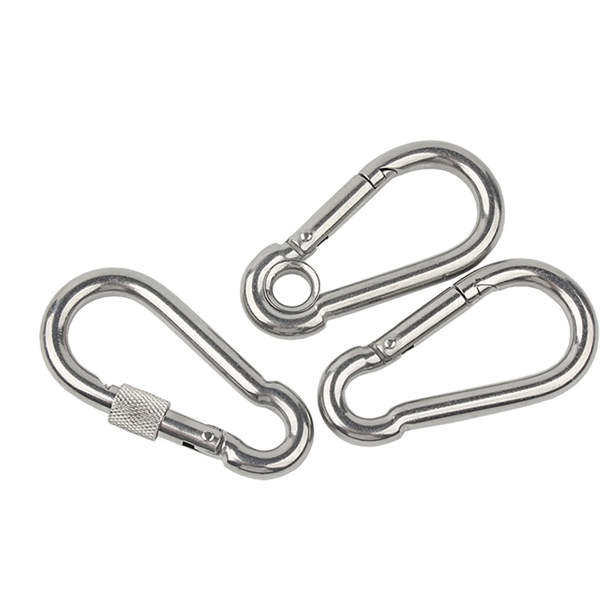 

304 Stainless Steel Spring Buckle Mountaineering Buckle / Safety Snap Ring Buckle