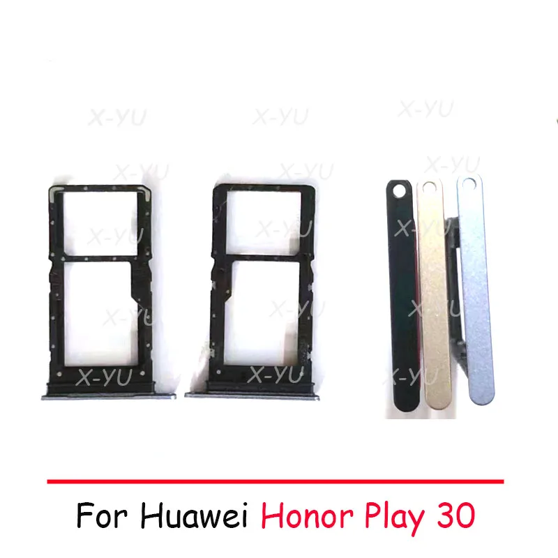 

Для Huawei Honor Play 30 Plus слот для Sim-карты лоток держатель Sim кардридер гнездо Запасная часть