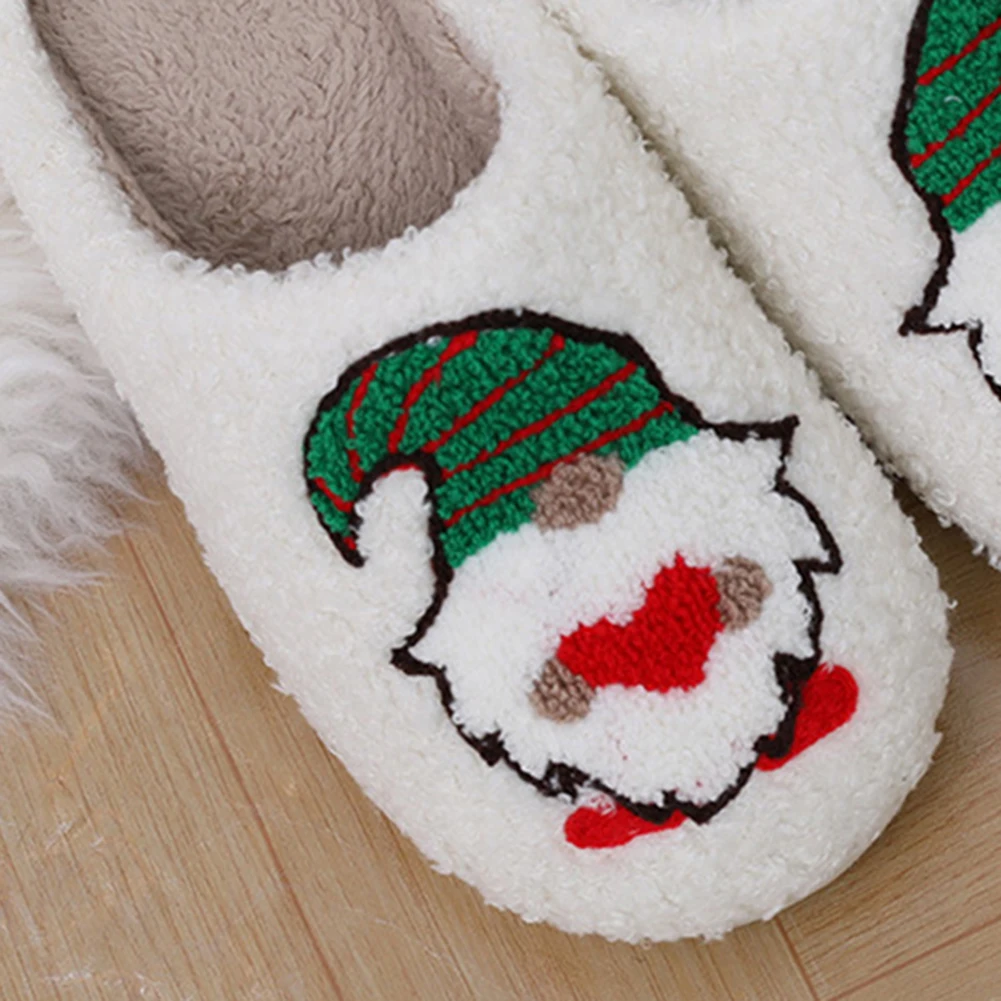 Christmas Dwarfs Plush Slippers Cute Men And Women Home Warm Anti-Slip Fashion Winter Slippers As a Gift to Family and Friends