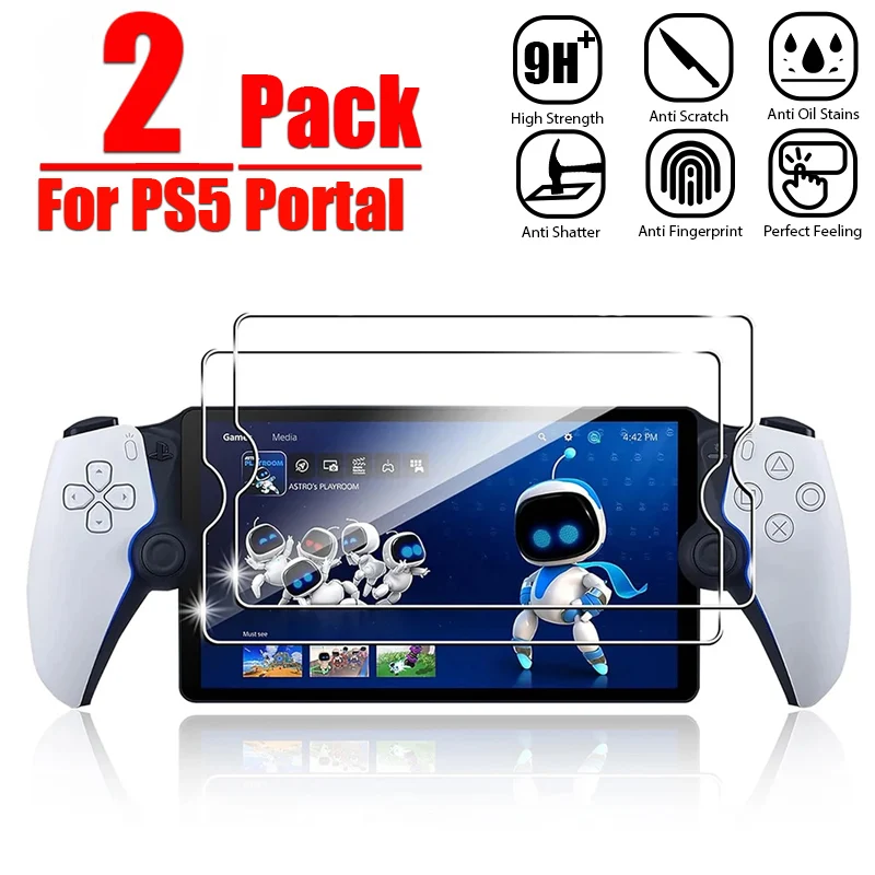 Screen Protector 2Pcs Tempered Glass Sony PlayStation Portal 5 Anti-Fingerprint