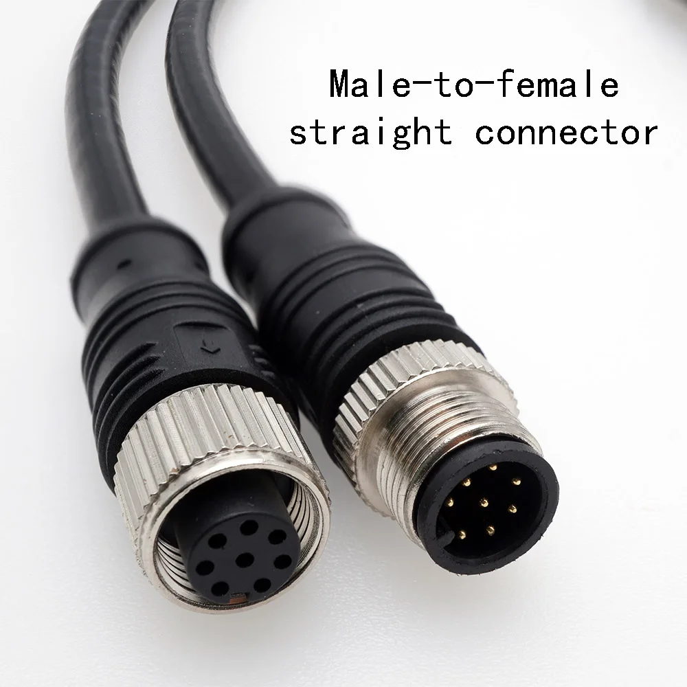 Enhanced Circular Waterproof Cable Connector - Male & Female, Various Pin Configurations, PVC/PUR, Straight & Angled Design
