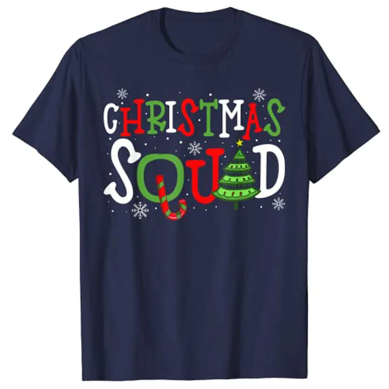 Christmas Squad Shirt, Xmas Matching Family Pajama T-Shirt Tops