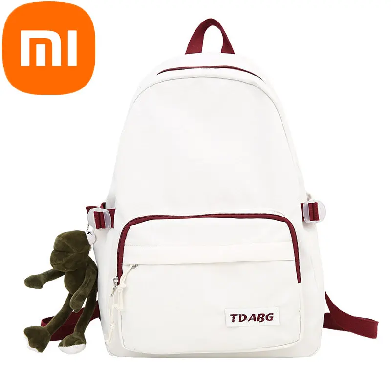 

Рюкзак Xiaomi для мужчин и женщин, модный простой школьный ранец в стиле Харадзюку, модная повседневная сумка контрастных цветов