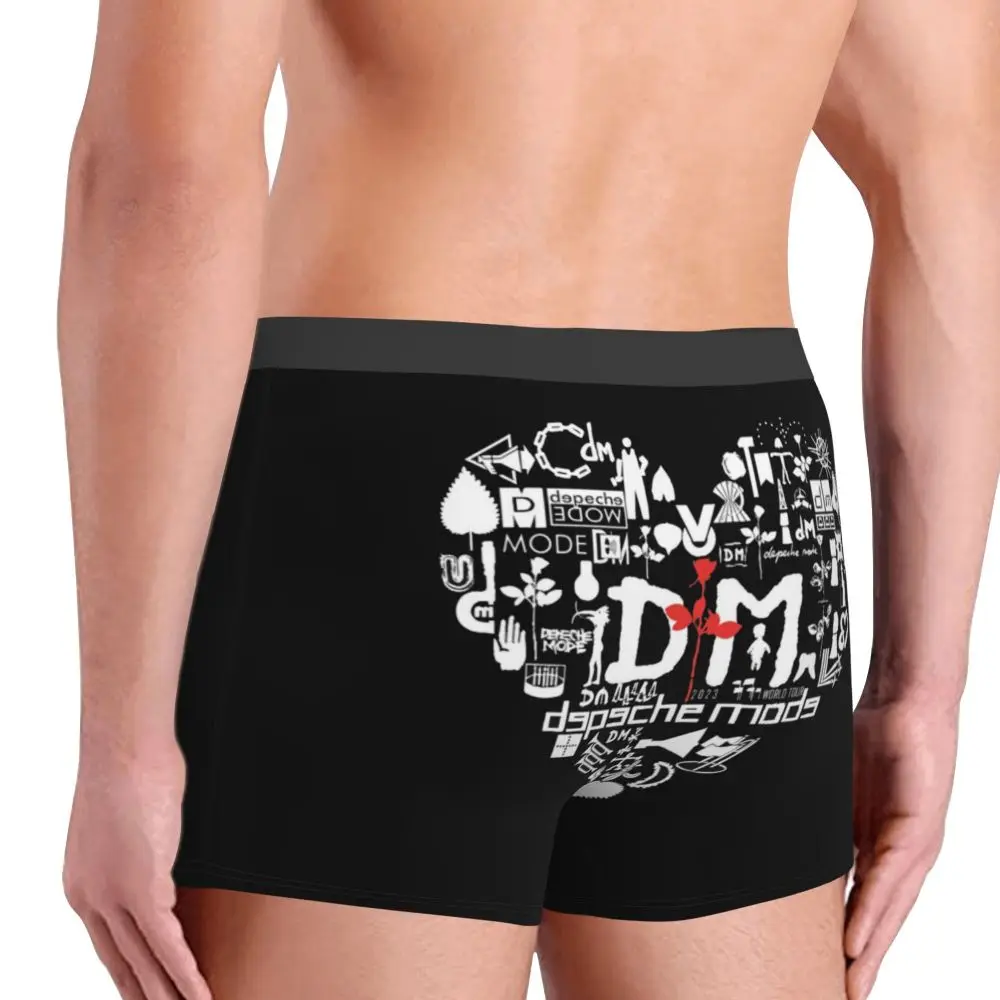 Custom Electronic Rock Depeche Cool Mode Boxers Shorts Men Briefs Underwear Cool Underpants