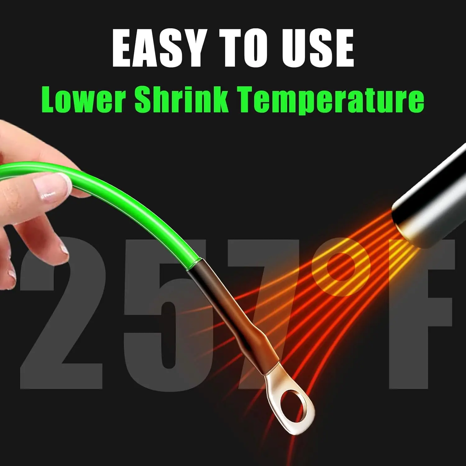 Waterproof Heat Shrink Tubing Kit 365 pcs, 3:1 Dual Wall Tube-Adhesive Lined Heatshrink for Wires-Marine Grade and Industria