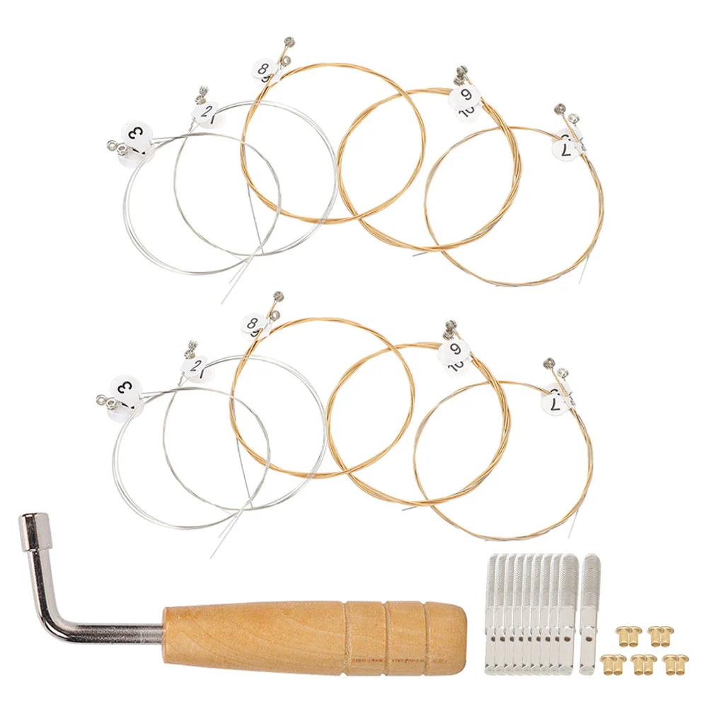 

Harp Strings Lyre Strings Harp String Pegreplacement Parts Tuning Pegs Kit Set Pin Wrench Changing Part Practical Nail