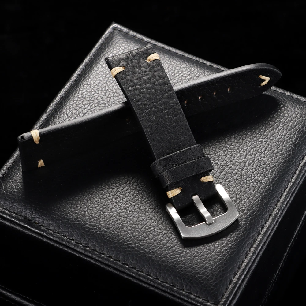 Genuine Cowhide Vintage Handmade Universal Watch Strap - Breathable Unisex Bracelet Belt Accessories