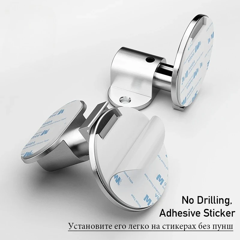 Door Stopper KAK Adjustable Punch-free Magnetic Zinc Alloy Anti-collision Hidden