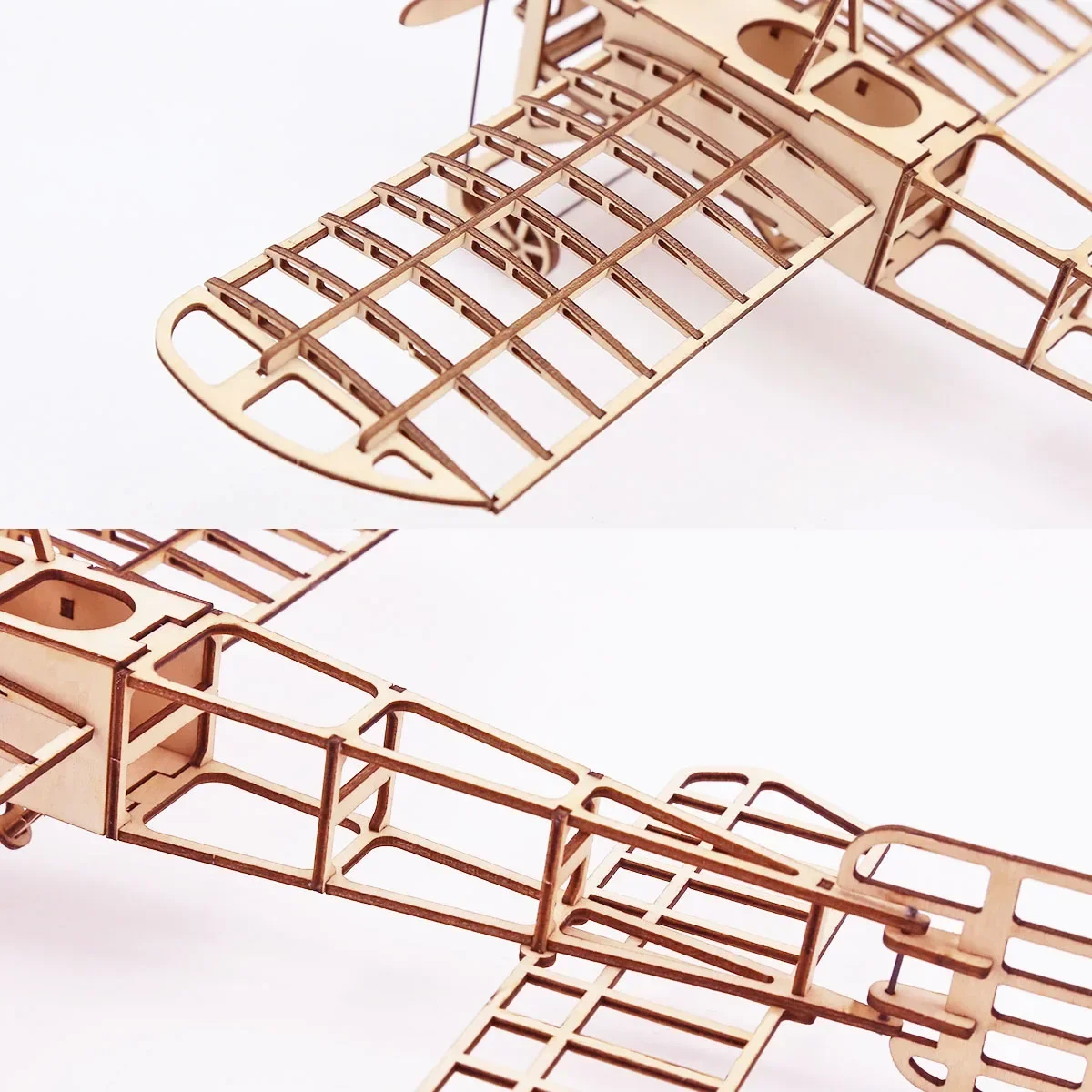 1:72 DIY Wooden Breriot Aircraft Puzzles Drawing Toys for