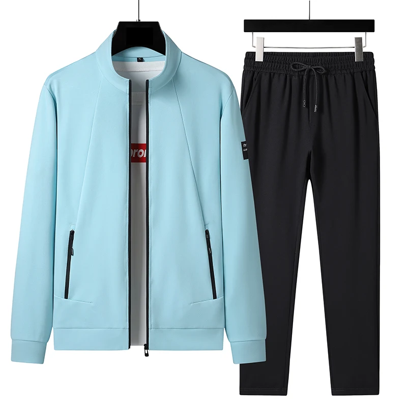 Plus Size 7xl 6xl Men Tracksuits Long Sleeve Spring Hoodie Suit Casual Menswear Jacket And Pants 2 Pieces Set Autumn Sportswear 2