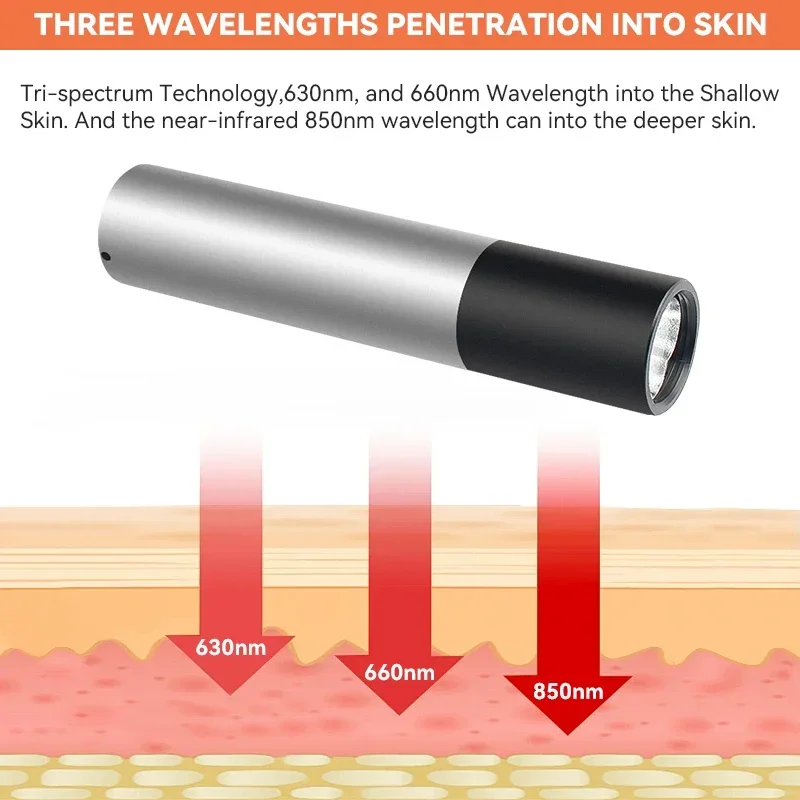 Led Flashlight Anti Inflammatory Pain Relief Red Light Therapy Muscle Pain Infrared Lamp Led Therapy Skin Care