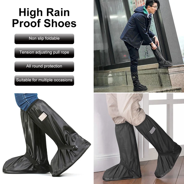 Couvre-chaussures imperméables coordonnants pour moto, protection moto,  bottes de pluie et de neige, scooter, pit bike, accessoires de vélo de  montagne, D343 - AliExpress