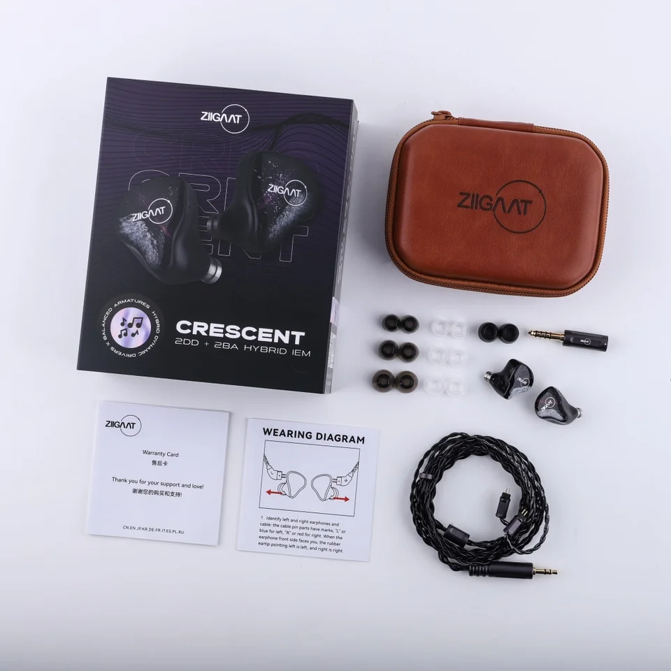 ZiiGaat Crescent Premium 2DD+2BA Hybrid Handcrafted Quality