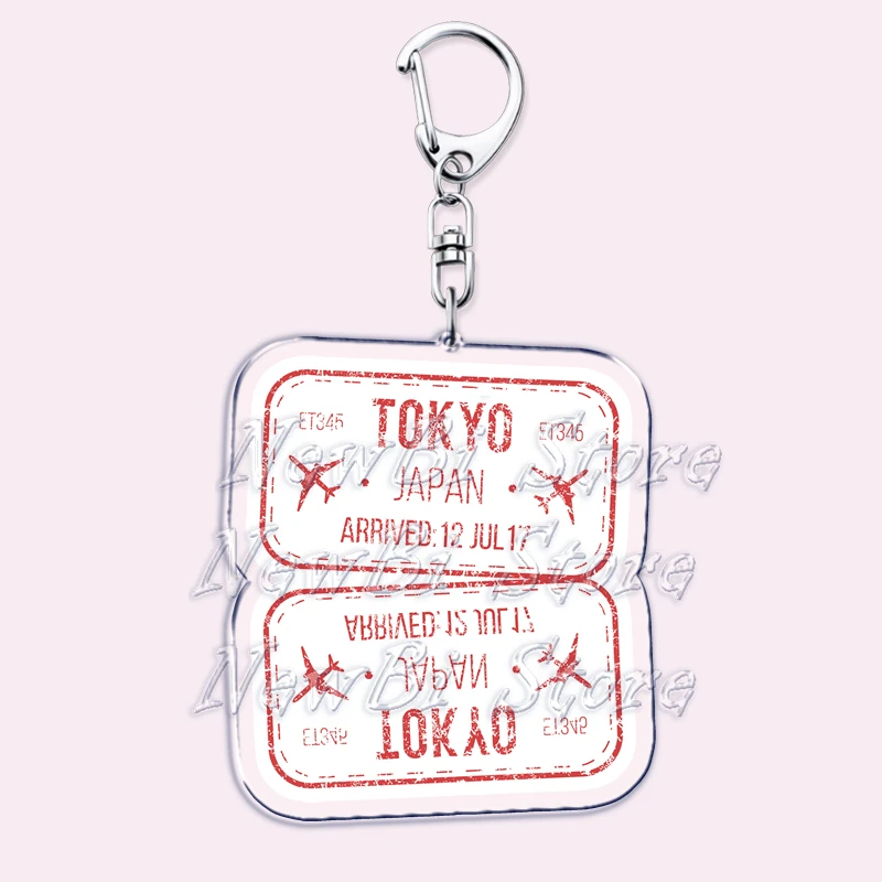 Tokyo Reise-Souvenir-Ticket-Schlüsselanhänger für Zubehör, Tasche, Bordkarte, Flug, Ziel, Schlüsselanhänger, Schmuck, Fans, Freunde, Geschenke – Detail 1