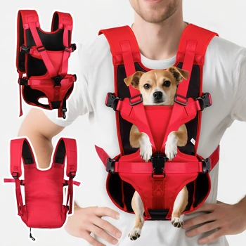 Zaino per marsupio anteriore per cani, zaino per marsupio regolabile per cani, marsupio per cani di piccola taglia e gatti, escursionismo, campeggio, viaggi