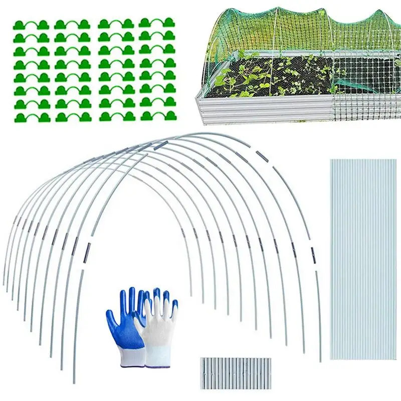 

Greenhouse Hoops Folding Fiber Rod Stands Greenhouse Seedling Plant Hoop Grow Tunnel Holder Agriculturals Greenhouse Accessories