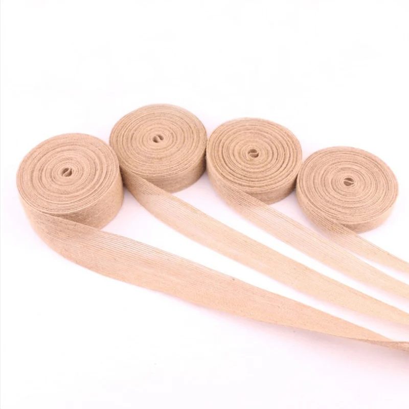 10M 15mm-38mm Natural Vintage Jute Burlap Ribbon DIY Weddings Belt Strap Floristry Birthday Party Christmas Decoration Craft