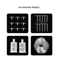 Garden Drip Irrigation Device Double Pump Controller Timer System, Solar Energy Intelligent Automatic Watering Device for Plants 6