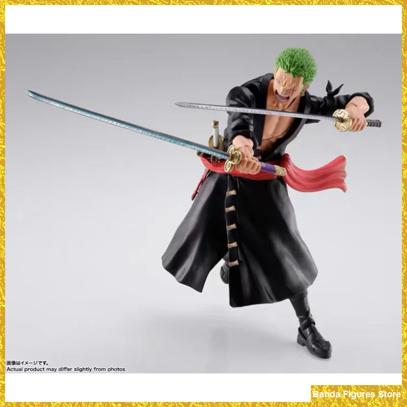 Original BANDAI S.H.Figuarts SHF Roronoa Zoro Raid In Stock Anime Action Collection Figures Model Toys