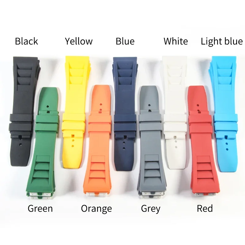 High-Quality Waterproof Soft Rubber Watch Strap for Luxury Sports Watches