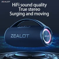 ZEALOT S97 Altavoz Bluetooth portátil de 80W Alto volumen Resistente al agua 16000mAh Subwoofer TWS inalámbrico Suporrt USB/TF/AUX RGB luz. - Imagen 4