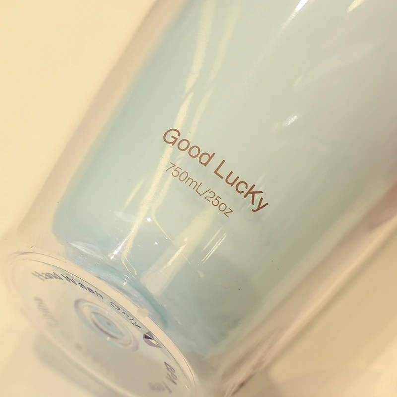 Double Layer Plastic Cup for Home Office Coffee Water Drink