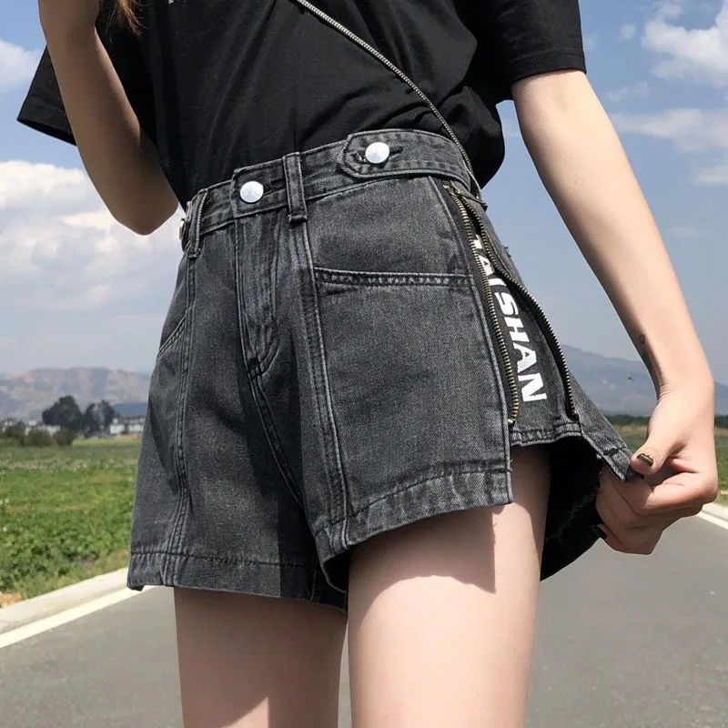 High Tailored Shorts for Women, Waist Shorts, Low Rise Jeans, Korean Style, Summer Outfits, Zenity Store, New, 2023