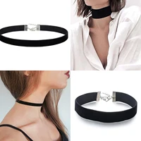 Fashion Sexy Punk Gothic Black Velvet Choker Necklaces Simple Vintage Clavicle Neck Chain Women Girls Party Jewelry Accessories - Image 2