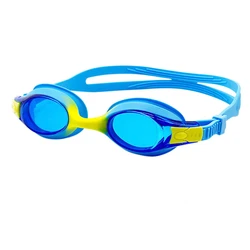 Children's Waterproof Anti-Fog UV Protection Swim Goggles (Blue-yellow)