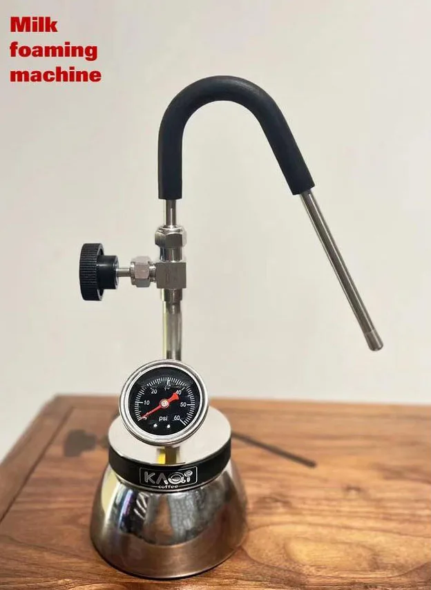 Portable Detachable Camping Mocha Kettle Milking Machine Update Cow Grandma Bubble Blower Suitable for Steam Milk Foam Machine 3